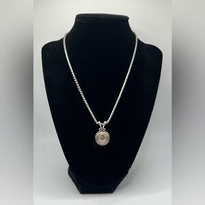Brighton | Jewelry | Brighton Lavie Silver And Red Stone Cross 